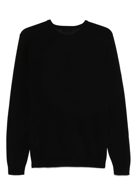 crewneck sweater man black ROBERTO COLLINA | RB10001RB1009